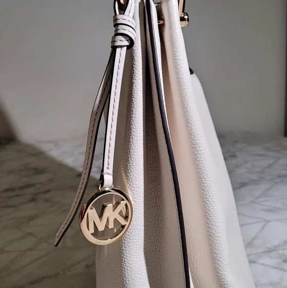 Michael Kors leather Saffoano Pebble Satchel Large Slouchy Shoulder Bag; “Joan” - Picture 4 of 6